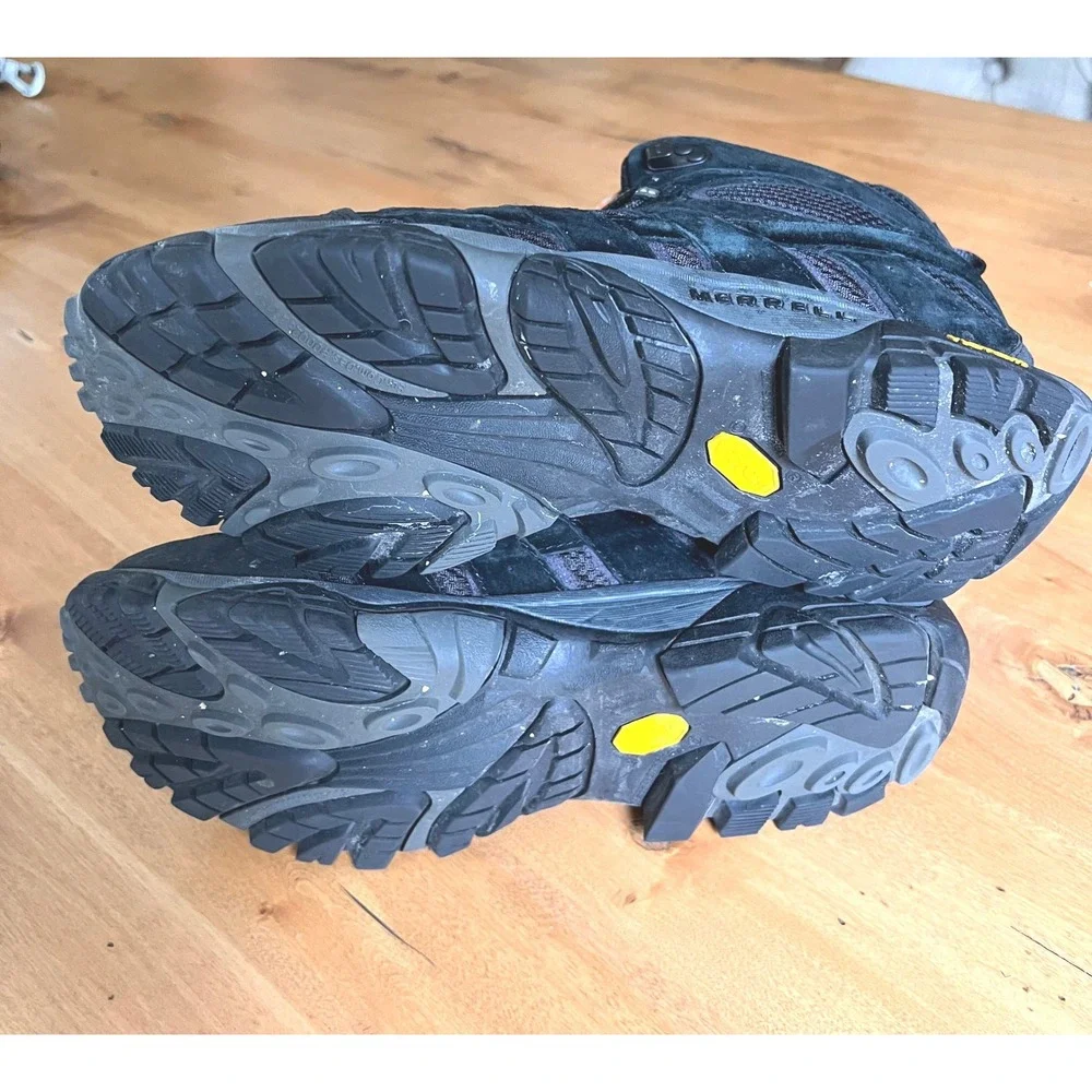 Merrell Moab 2 Mid Waterproof Mens Hiking Boots Black J06049 Size 11.5 Vibram